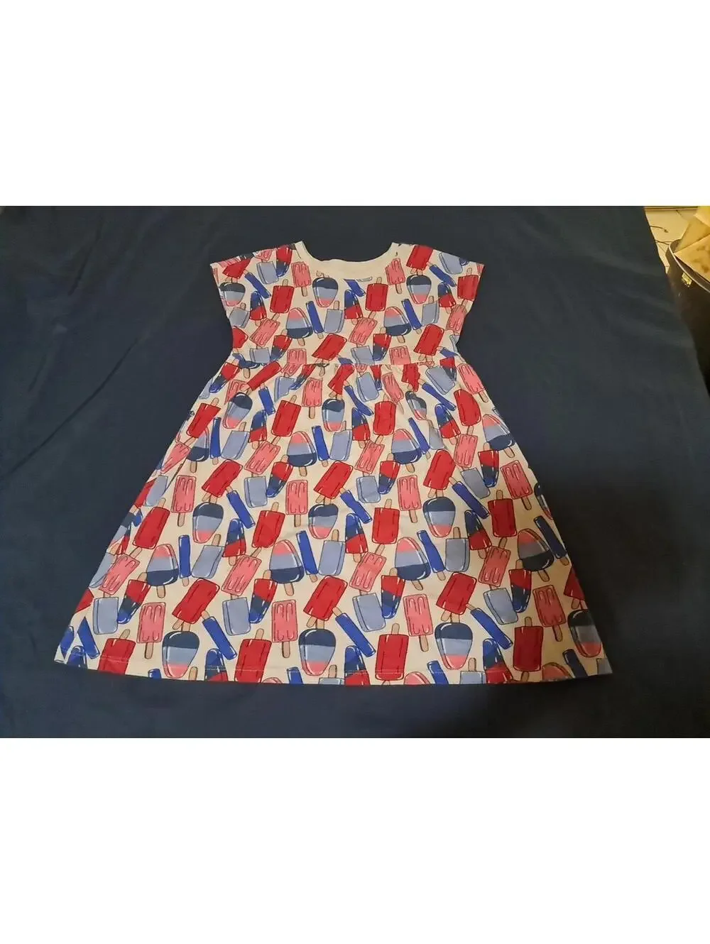 Old Navy Summer Fun Girls Size 5T Ice Popsicles Short Sleeve Graphic Dress‎